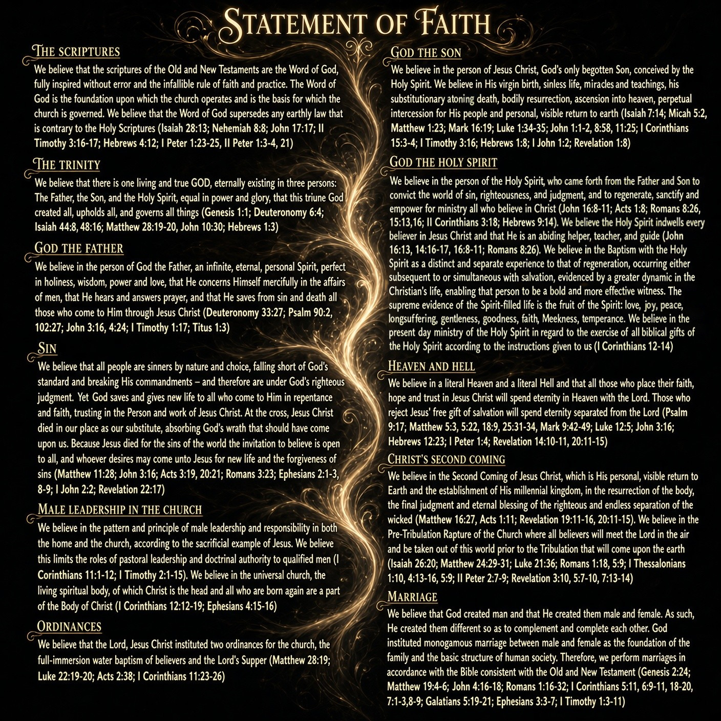 Statement of Faith (full text below for screen readers)