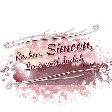 Exodus 1:2 – Reuben, Simeon, Levi, and Judah,