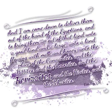 Exodus 3:8 – And I am come down to deliver them out of the hand of the Egyptians, and to bring them up out of that land unto a good land and a large, unto a land…