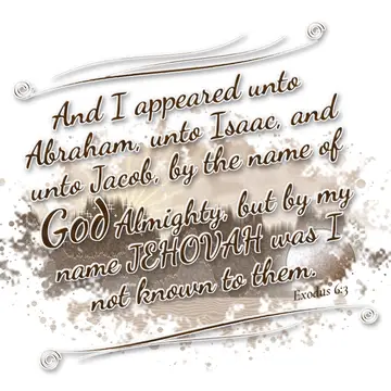 Exodus 6:3 – And I appeared unto Abraham, unto Isaac, and unto Jacob, by the name of God Almighty, but by my name JEHOVAH was I not known to them.