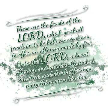 Leviticus 23:37 – These are the feasts of the LORD, which ye shall proclaim to be holy convocations, to offer an offering made by fire unto the LORD, a burnt offering…