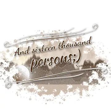 Numbers 31:46 – And sixteen thousand persons;)