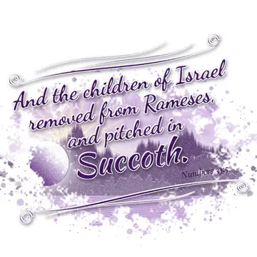 Numbers 33:5 – And the children of Israel removed from Rameses, and pitched in Succoth.