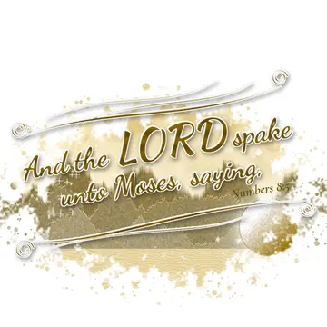 Numbers 8:5 – And the LORD spake unto Moses, saying,