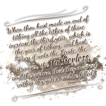 Deuteronomy 26:12 – When thou hast made an end of tithing all the tithes of thine increase the third year, which is the year of tithing, and hast given it unto the…