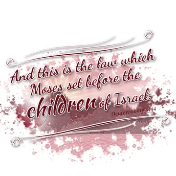 Deuteronomy 4:44 – And this is the law which Moses set before the children of Israel: