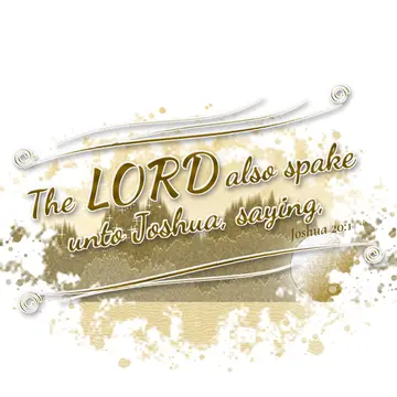 Joshua 20:1 – The LORD also spake unto Joshua, saying,
