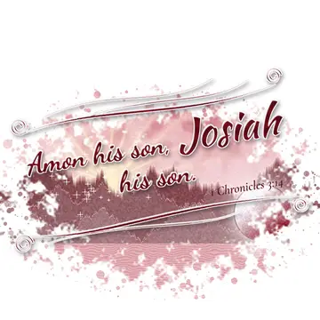 1 Chronicles 3:14 – Amon his son, Josiah his son.