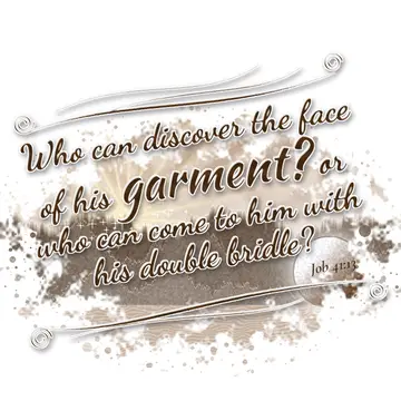 Job 41:13 – Who can discover the face of his garment? or who can come to him with his double bridle?