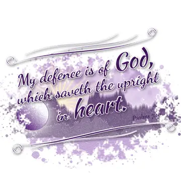 Psalms 7:10 – My defence is of God, which saveth the upright in heart.