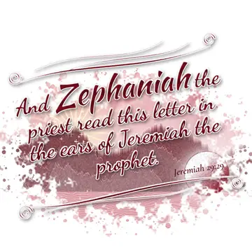 Jeremiah 29:29 – And Zephaniah the priest read this letter in the ears of Jeremiah the prophet.