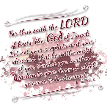 Jeremiah 29:8 – For thus saith the LORD of hosts, the God of Israel; Let not your prophets and your diviners, that be in the midst of you, deceive you, neither…