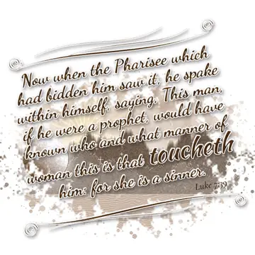 Luke 7:39 – Now when the Pharisee which had bidden him saw it, he spake within himself, saying, This man, if he were a prophet, would have known who and what…